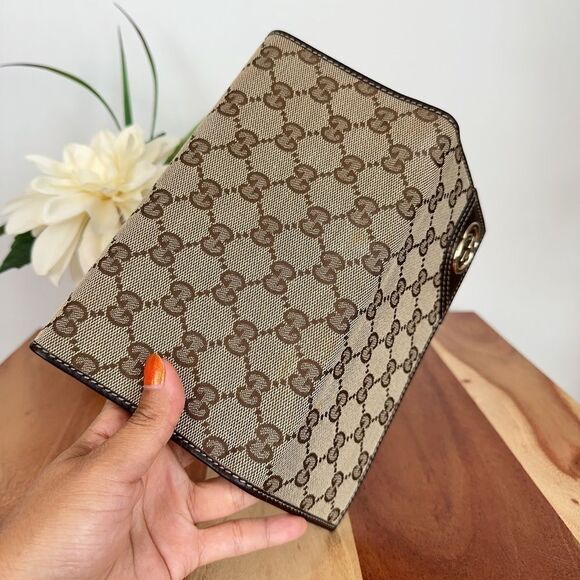 Pre-Owned Gucci  Britt‎ GG Canvas Continental Wallet - Picture 12 of 12